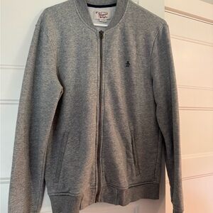 Original Penguin Gray Zip Up light sweatshirt